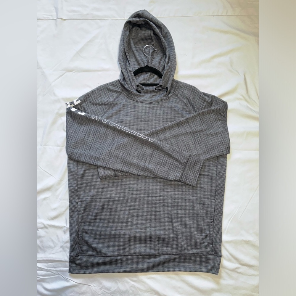 Large American Eagle Hoodie in Grey